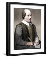 William Shakespeare, English poet and playwright, (1820)-William Finden-Framed Giclee Print