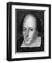 William Shakespeare, English Poet and Playwright-J Cochran-Framed Giclee Print