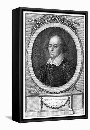 William Shakespeare, English Poet and Playwright-John Hall-Framed Stretched Canvas