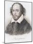 William Shakespeare engraving by JW Cook-J.W. Cook-Mounted Giclee Print