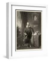 William Shakespeare Playwright and Poet-null-Framed Art Print