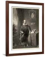 William Shakespeare Playwright and Poet-null-Framed Art Print