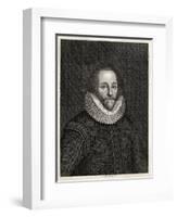 William Shakespeare Playwright and Poet-S. Bennett-Framed Art Print