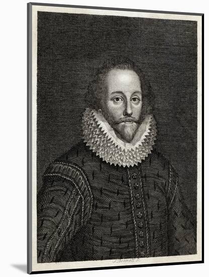 William Shakespeare Playwright and Poet-S. Bennett-Mounted Art Print