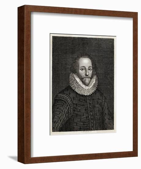 William Shakespeare Playwright and Poet-S. Bennett-Framed Art Print