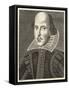 William Shakespeare Playwright and Poet-M. Droeshout-Framed Stretched Canvas