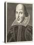 William Shakespeare Playwright and Poet-M. Droeshout-Stretched Canvas