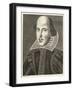 William Shakespeare Playwright and Poet-M. Droeshout-Framed Art Print