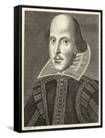 William Shakespeare Playwright and Poet-M. Droeshout-Framed Stretched Canvas