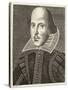 William Shakespeare Playwright and Poet-M. Droeshout-Stretched Canvas