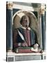 William Shakespeare's Bust, Holy Trinity Church, Stratford Upon Avon, Warwickshire, England-Adam Woolfitt-Stretched Canvas