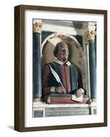 William Shakespeare's Bust, Holy Trinity Church, Stratford Upon Avon, Warwickshire, England-Adam Woolfitt-Framed Photographic Print