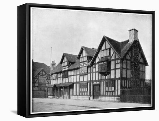 William Shakespeare's House, Stratford-Upon-Avon, Warwickshire, Late 19th Century-John L Stoddard-Framed Stretched Canvas