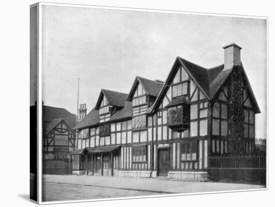 William Shakespeare's House, Stratford-Upon-Avon, Warwickshire, Late 19th Century-John L Stoddard-Stretched Canvas