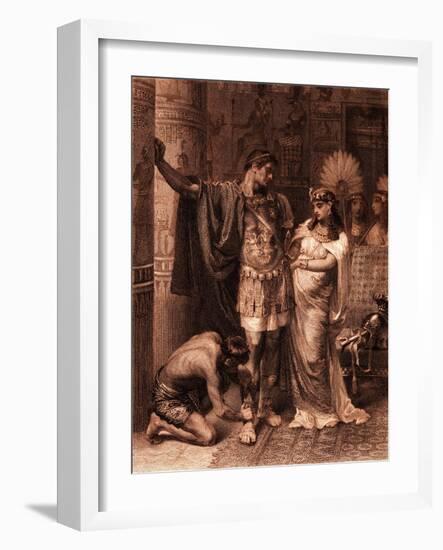 William Shakespeare 's play Antony and Cleopatra-Frank Dicksee-Framed Giclee Print