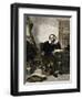 William Shakespeare Writing in His Study-null-Framed Giclee Print