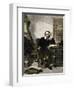 William Shakespeare Writing in His Study-null-Framed Giclee Print