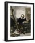 William Shakespeare Writing in His Study-null-Framed Giclee Print