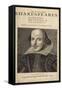 William Shakespeare-Droeshout-Framed Stretched Canvas