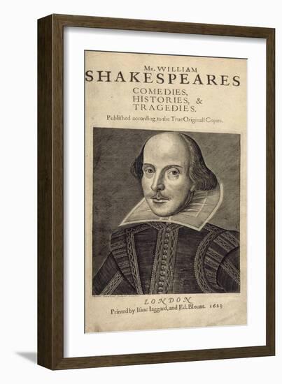 William Shakespeare-Droeshout-Framed Giclee Print