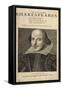 William Shakespeare-Droeshout-Framed Stretched Canvas