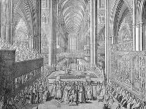 The Coronation of James II in Westminster Abbey, London, 1685 (1903)-William Sherwin-Giclee Print