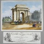 Hyde Park Corner, London, C1835-William Spooner-Mounted Giclee Print
