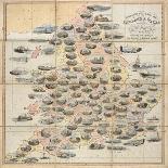 Spooner's Pictorial Map of England and Wales: As an Amusing and Instructive Game for Youth, 1844-William Spooner-Stretched Canvas