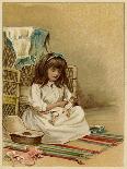 Sisters with Dolls-William St Clair Simmons-Laminated Art Print