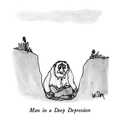 Man in a Deep Depression - New Yorker Cartoon