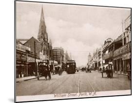 William Street in Perth, Western Australia-null-Mounted Photographic Print