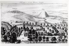 View from Avebury Steeple of Silbury Hill, Illustration from Stonehenge: a Temple Restored-William Stukeley-Giclee Print