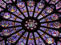 A Rose Window in Notre Dame Cathedral, Paris, France-William Sutton-Photographic Print