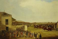 Col. Peels's 'The Bey of Algiers', Nat Flatman Up, Winning the 1840 Chester Cup-William Tasker-Stretched Canvas