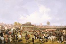 Col. Peels's 'The Bey of Algiers', Nat Flatman Up, Winning the 1840 Chester Cup-William Tasker-Stretched Canvas