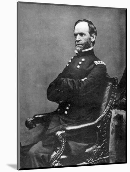 William Tecumseh Sherman, American Soldier, 1869-Matthew Brady-Mounted Giclee Print