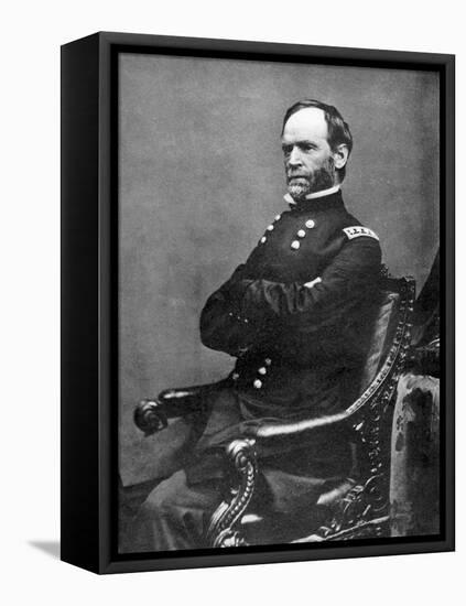William Tecumseh Sherman, American Soldier, 1869-Matthew Brady-Framed Stretched Canvas