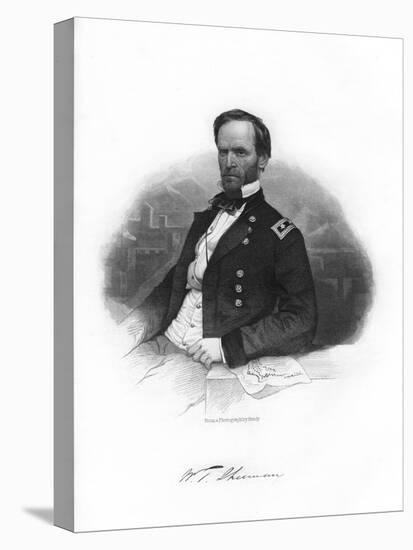 William Tecumseh Sherman, Union General, 1862-1867-Brady-Stretched Canvas