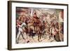 William Tell and Hermann Gessler in the Marketplace in Altdorf-null-Framed Giclee Print