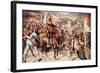 William Tell and Hermann Gessler in the Marketplace in Altdorf-null-Framed Giclee Print