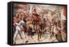 William Tell and Hermann Gessler in the Marketplace in Altdorf-null-Framed Stretched Canvas