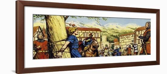 William Tell Fired His Crossbow and the Apple Split in Two-Alberto Salinas-Framed Giclee Print