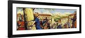 William Tell Fired His Crossbow and the Apple Split in Two-Alberto Salinas-Framed Giclee Print