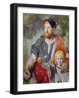 William Tell, (Study for the Frescoes in the Tell's Chapel, Lake Lucerne)-Ernst Stückelberg-Framed Giclee Print