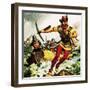 William Tell, the Swiss Patriot, Jumping from a Boat on Lake Lucerne-McConnell-Framed Giclee Print