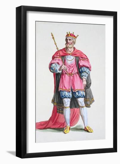 William the Conqueror, 11th century Duke of Normandy and King of England, (1780)-Pierre Duflos-Framed Giclee Print