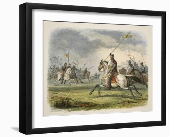 William the Lion Taken Prisoner, from a Chronicle of England BC 55 to AD 1485, Pub. London, 1863-James William Edmund Doyle-Framed Giclee Print