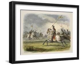 William the Lion Taken Prisoner, from a Chronicle of England BC 55 to AD 1485, Pub. London, 1863-James William Edmund Doyle-Framed Giclee Print