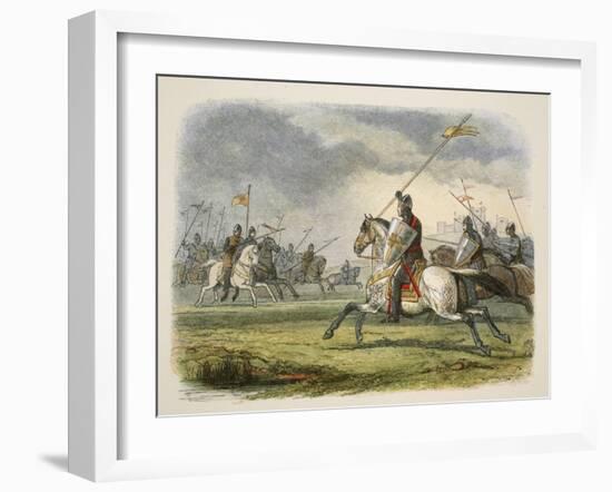 William the Lion Taken Prisoner, from a Chronicle of England BC 55 to AD 1485, Pub. London, 1863-James William Edmund Doyle-Framed Giclee Print