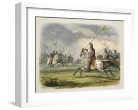 William the Lion Taken Prisoner, from a Chronicle of England BC 55 to AD 1485, Pub. London, 1863-James William Edmund Doyle-Framed Giclee Print